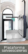 plataforma salvaescaleras, inclinada, tramos rectos y curvos